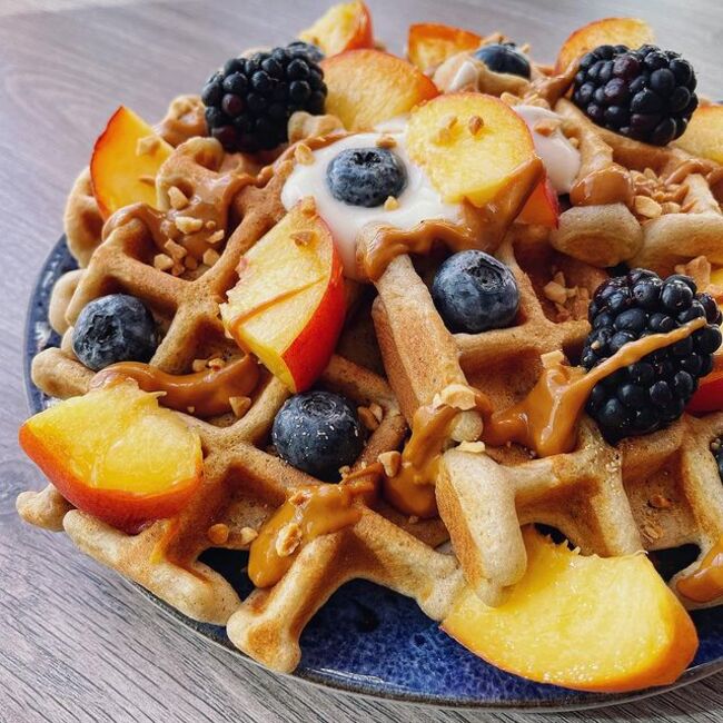 gaufres aux fruits de saison