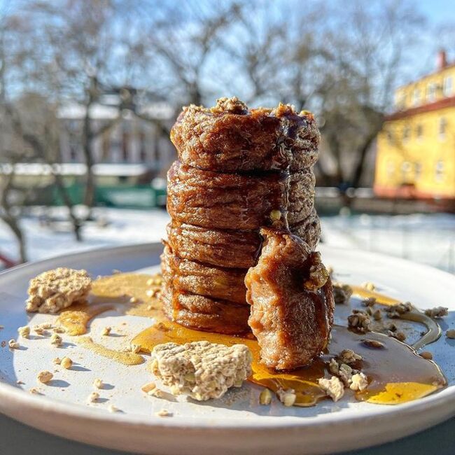 Pancakes moelleux à la farine de patate douce