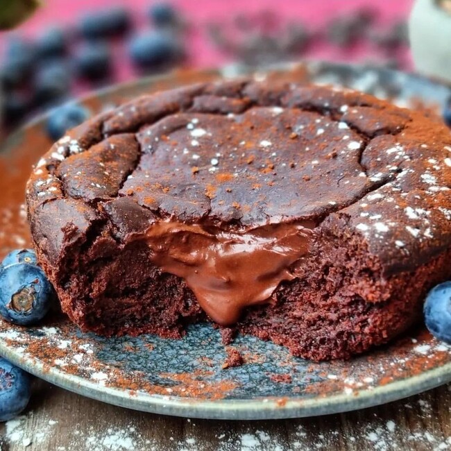 Fondant au chocolat à la farine de patate douce