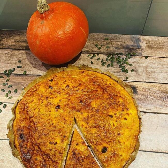 Tarte potimarron et chèvre