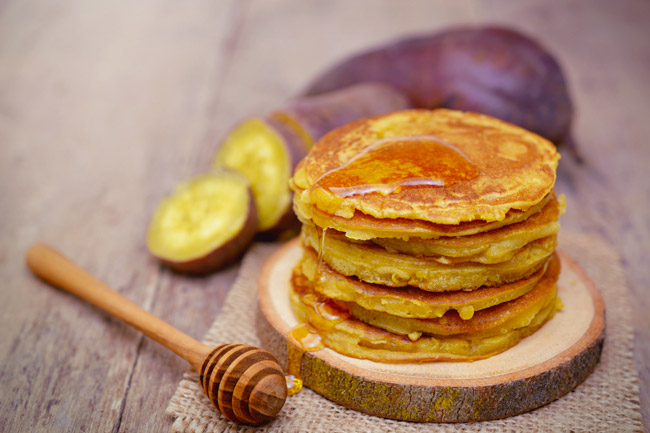 recette Pancakes à la farine de patate douce nutripure