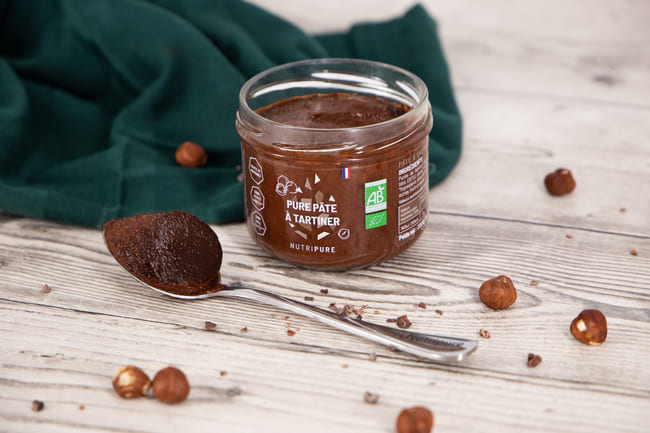 Pâte à tartiner sans huile de palme