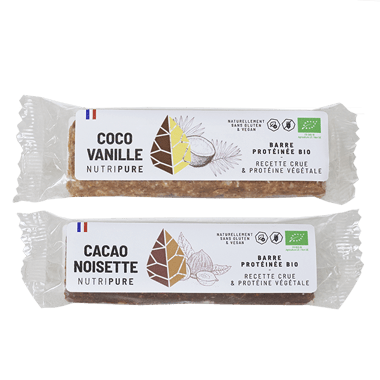 Raw Barres protéinées Bio vegan