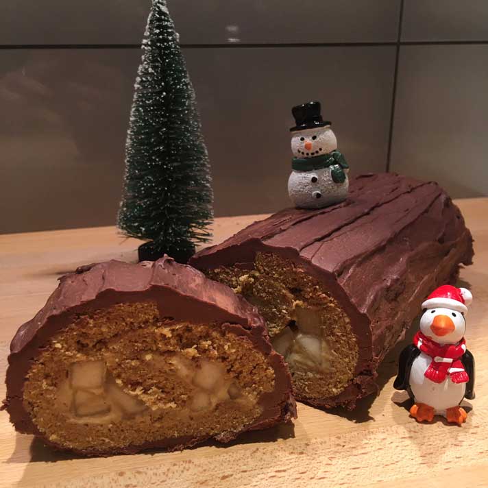 buche noel farine patate douce
