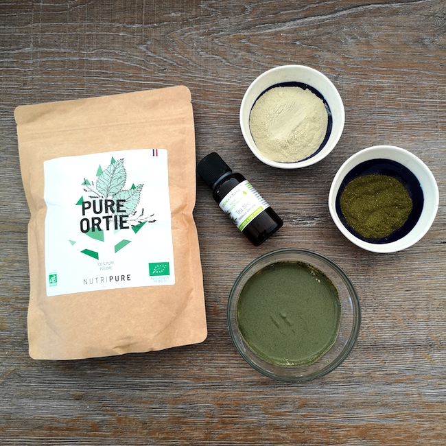 masque cheveux purifiant poudre d'ortie