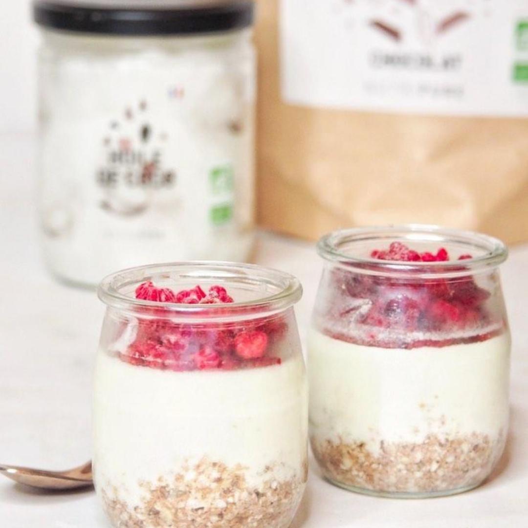 Verrines Healthy au Granola, façon Cheesecake
